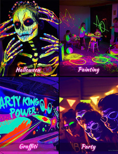 2025 Black Light <strong>Bulbs</strong> A19 <strong>LED</strong> UV for Glow in the Dark <strong>9W</strong> E26 E27 for Halloween Party <strong>LED</strong> UV Light <strong>Bulb</strong> <strong>9W</strong> for Body Art Paint - Product Image 6