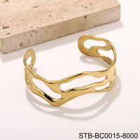 Brazalete Fanke de Acero Inoxidable 316L para Mujer, Joyería Moderna de Alta Gama, Novedades de Primavera 2025, Venta al Por Mayor