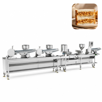 Ligne de production automatique de sandwichs à la viande effilochée, machine à sandwichs à la viande effilochée pour boulangerie