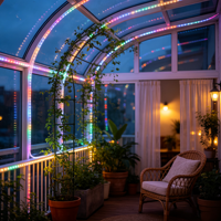Guirlandes LED flexibles et modulables 110V avec alimentation, étanches IP44 pour enseignes DIY, artisanat et décorations de fêtes