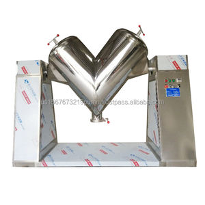 Mezcladora de Acero Tipo V de Alta Eficiencia, Agitador de Polvo de Guisantes Secos, Mezcladora Química Automática con Motor Nuevo - Product Image 3