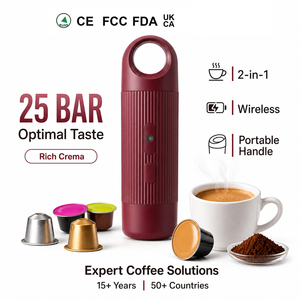 Machine à expresso portable professionnelle, pression 25 bars, 2-en-1 (capsules et <span class=keywords><strong>café</strong></span> moulu) pour les cadeaux et les canaux promotionnels - Product Image 1