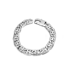 European And American Style <b>Titanium</b> Steel <b>Chain</b> Bracelet S Shape Geometric Punk Men's Party Jewelry CE052 - Product Image 1
