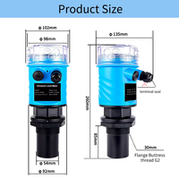 Capteur de jauge de niveau à ultrasons intégré compteur de niveau d'eau de rivière sonde anti-corrosion contrôleur RS485