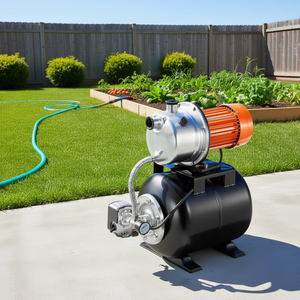 Bomba de Riego de 1.6HP y 1320GPH con Tanque de Presión para Riego Exterior - Product Image 2