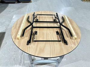 Bàn gấp tròn 6ft hiện đại cho tiệc khách sạn và đám cưới được sử dụng thương mại Đồ Gỗ Nhà Hàng cho 10 chỗ ngồi - Product Image 5