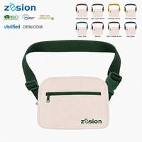Sac banane de voyage en toile avec logo personnalisé, sac de taille, sac bandoulière, sac de hanche, vente en gros, fabricant OEM