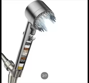 Soffione <span class=keywords><strong>Doccia</strong></span> Manuale a 3 Vie ad Alta Pressione con Filtro Creativo, Set <span class=keywords><strong>Doccia</strong></span> <span class=keywords><strong>per</strong></span> Bagno - Product Image 2