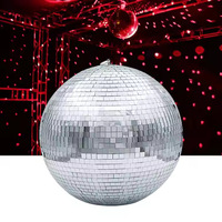 JCAY Boule de verre réfléchissante effet miroir disco pour scène transfrontalière, KTV, bar, mariage, salle de danse, Nouvel An, Ramadan