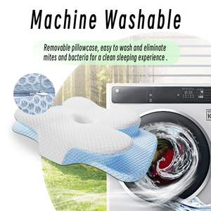 Oreiller cervical <span class=keywords><strong>pour</strong></span> le cou et les épaules, oreillers ergonomiques en mousse à mémoire <span class=keywords><strong>de</strong></span> forme <span class=keywords><strong>pour</strong></span> <span class=keywords><strong>dormir</strong></span> avec taie d'oreiller lavable - Product Image 5