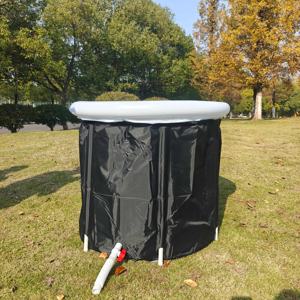 Baignoire à glace pliable, bain froid <span class=keywords><strong>gonflable</strong></span> pour le soulagement musculaire du corps entier, <span class=keywords><strong>spa</strong></span> froid, grande capacité 80 cm x 75 cm pour 1 adulte - Product Image 1