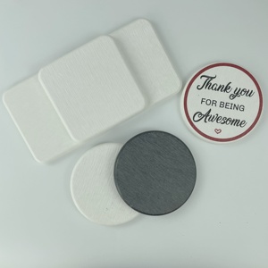 High Quality Custom Logo Design Clear Round Diatom Mud Mat Dish Drying <strong>Drinks</strong> Absorbent <strong>Coasters</strong> Diatomaceous Earth <strong>Coasters</strong> - Product Image 5