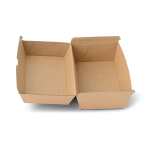 Boîtes à emporter jetables avec couvercle à charnière 21,4x11,4x8,5cm en carton kraft, contenants alimentaires jetables - Product Image 2