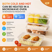 Boîtes jetables en plastique PP de qualité alimentaire, marque TeGuan – Modernes, portables, réfrigérables, micro-ondables, vente en gros pour restaurants à emporter