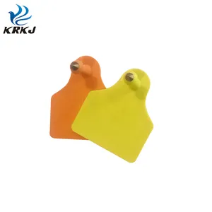 KD503E özel renk orta boy tpu boş sığır erkek kulak etiketleri tanımlama inek hayvanlar için