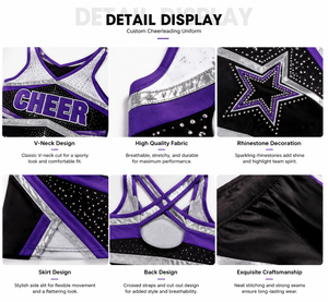 Uniformes <span class=keywords><strong>de</strong></span> Animadoras Cómodos y Personalizables en Colores y Diseños Vibrantes, Vestido <span class=keywords><strong>de</strong></span> Animadora para <span class=keywords><strong>Niñas</strong></span>, Gran Venta - Product Image 4