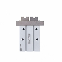 Cylindre pneumatique à double action en alliage d'aluminium HFK25F, pince à air parallèle pour l'automatisation CNC et les lignes de production continues