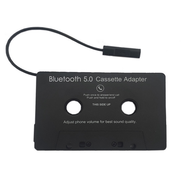 BT Cassette Adapter for Car with Stereo Audio Wireless Cassette Tape to Aux Adapter Smartphone Audio Tape Converter