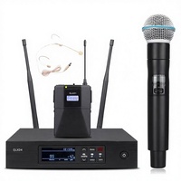 QLXD4/QLXD24 professionnel portable BETA58 BETA87 Microphone de poche casque de revers système de Microphone sans fil