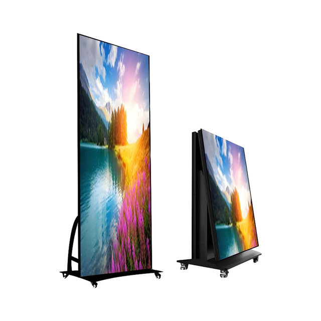 Foldable Led Screen Display Floor-standing Full-color Waterproof LED Poster Screen with WiFi  Connection