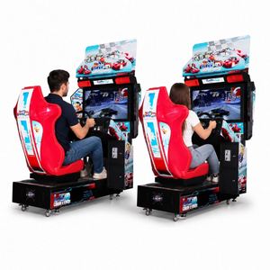 เครื่องเกมแข่งรถจำลองแบบอาเขต วิดีโอคุณภาพสูงระดับมืออาชีพ ความละเอียด 1080P HD วัสดุพลาสติก เกมขับรถ - Product Image 1