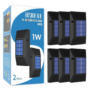 Lampada Solare LED da Parete Hybec 1W per Esterni Rocio Confezione da 2 - Product Image 3