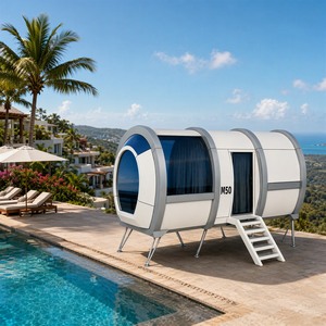 Maison Capsule Modulaire Préfabriquée pour <span class=keywords><strong>Station</strong></span> <span class=keywords><strong>de</strong></span> <span class=keywords><strong>Ski</strong></span> Alpin, Cabane d'Hiver à Vue Panoramique, Maison Mobile - Product Image 3