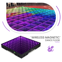Panneau contrôleur de miroir infini de dance floor 3d led screen à vendre