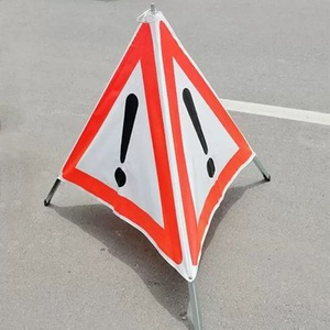Faltbares Warn-Dreieck für Straßenarbeiten, Baustellen-Sicherheitsschild, Hochsichtbare Reflektierende Straßensicherheitsausrüstung - Product Image 6