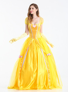 Vestido de Cosplay para adultos, vestido de princesa de La Bella y La <span class=keywords><strong>Bestia</strong></span>, <span class=keywords><strong>disfraz</strong></span> de fiesta de Halloween de princesa para mujer adulta - Product Image 3