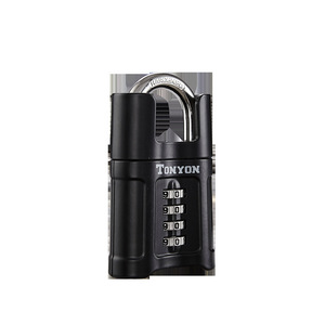 Tonyon Combination <b>Padlock</b> 95x55x26mm 4-Digit Black Waterproof For Doors Gates Warehouse - Product Image 2
