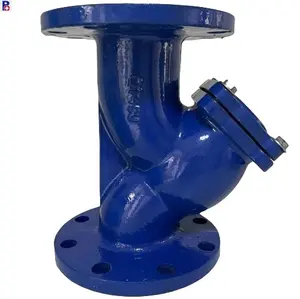 Ductile Iron Y Shape Filter Strainer Flange stainless steel304 net BS Standard Y strainer