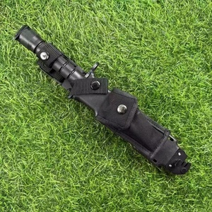 มีดต่อสู้ใบมีดสแตนเลสคุณภาพสูง M9D80 ด้ามหนัง ความหนา 4.5 มม. รับประกัน 1 ปี DIY - Product Image 5