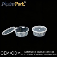 Gobelet à sauce jetable en plastique PP, monobloc, détachable, pour sauces, condiments, ketchup, mayonnaise, accompagnements