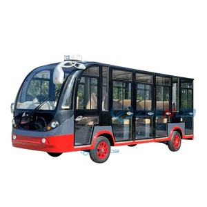 2026 Electric Pure Electric Sightseeing Cart for Tourist Vistas 14 Seats Luxury Tourist Bus Street Legal Sightseeing Bus - Product Image 1