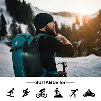 Gorro de deporte de invierno al aire libre personalizado, gorro térmico a prueba de viento con orejeras, forro de casco elástico suave, gorro de ciclismo
