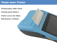 Système POS portable tout-en-un Android 8.1 NFC 2026 avec écran tactile 5,45 pouces, 2 Go + 32 Go, VGA, Intel Celeron J6412, garantie 3 ans, Wi-Fi 6