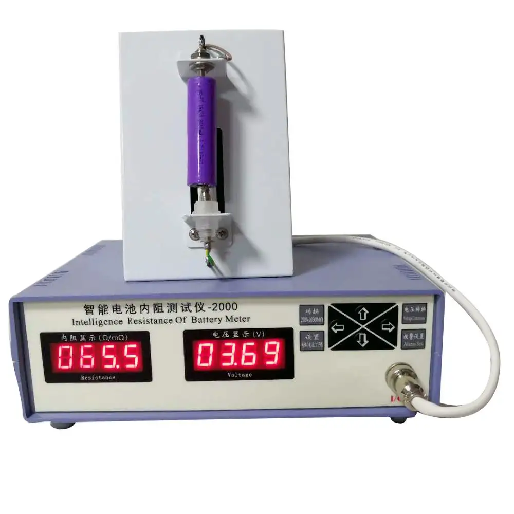 Mesin Tester impedansi baterai Lithium, penganalisa resistensi Internal sel silinder untuk pengujian kinerja baterai