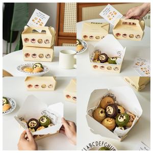 <span class=keywords><strong>Casa</strong></span> a forma di semplice carta Kraft di natale regalo pieghevole cartone con manico portatile confezione regalo di caramelle - Product Image 6