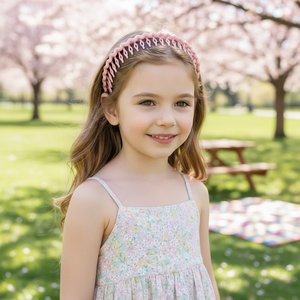 Tending turbante satinato fascia per capelli graziosi eleganti accessori per bambini di lusso vendita calda all'ingrosso fasce per capelli di moda - Product Image 3