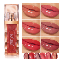 Baolishi Gloss à lèvres repulpant à haute brillance Nouveau gloss à lèvres léger avec effet hydratant et hydratant Finition verre Rouge à lèvres liquide