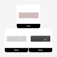 Logitech K950 Kablosuz Mekanik Klavye 108 Tuşlu Çoklu Cihaz BT Klavye Ev Ofis için Düşük Karbonlu Alüminyum Sessiz Tuşlar