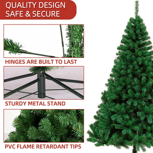 Árboles de Navidad Artificiales de PVC al por Mayor de Fábrica, Árboles de Navidad Decorativos Grandes y Modernos para Exteriores - Product Image 6