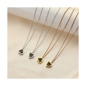 Collar <span class=keywords><strong>de</strong></span> proyección <span class=keywords><strong>de</strong></span> acero inoxidable, foto personalizada, colgante <span class=keywords><strong>de</strong></span> corazón, 100 idiomas, te amo, collares para hombres y mujeres, regalos familiares - Product Image 1