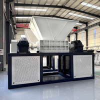 Penghancur Limbah Elektronik Kaleng Aluminium Tong Industri Dengan Poros Ganda, Torsi Tinggi, Kecepatan Rendah, Performa Stabil
