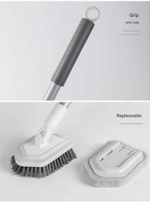 Jesun NOUVELLE Arrivée Fer Pole En Plastique Mur Nettoyage Vadrouille Balais Balais Sol Gommage Lavage Brosse Nettoyant avec Long <span class=keywords><strong>Manche</strong></span>> = 3000 - Product Image 5