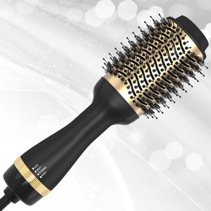 Escova de cabelo profissional, etiqueta privada pente elétrico de ar quente secador rápido alisador de cabelo escova de ar quente - Product Image 5