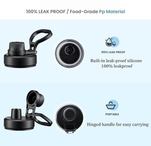 Bouteille d'eau isotherme en acier inoxydable à double paroi de 24 oz avec logo personnalisé, pour boissons chaudes et froides, idéale pour l'extérieur - Product Image 5