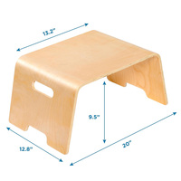 Bureau d'appoint en bois courbé LAPGEAR pour enfants - Bureau portable, durable, pour l'apprentissage et les activités éducatives, idéal pour les devoirs