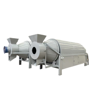 Séchoir rotatif à tambour triple grande capacité, chauffage électrique, capacité 500 kg/h, équipement de séchage industriel automatique pour biomasse